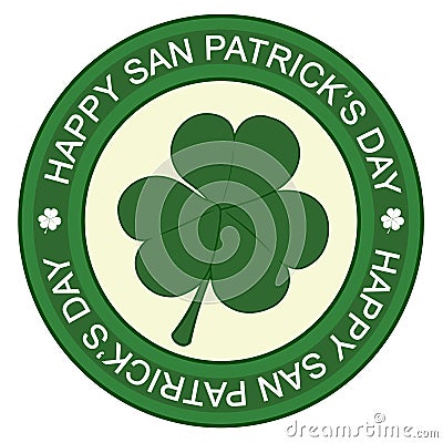 Happy san patrick`s day Vector Illustration