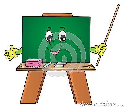 Happy schoolboard theme image 1 Vector Illustration