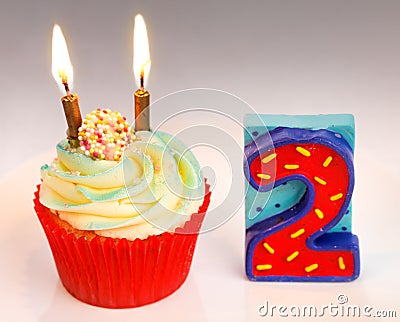 Happy second birthday Stock Photo