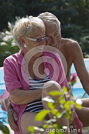 Happy senior couple Stock Photo