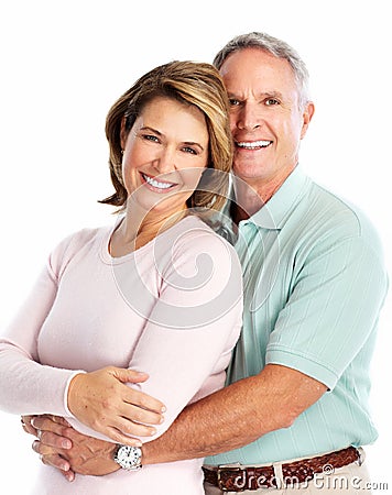 Happy senior couple in love. Stock Photo