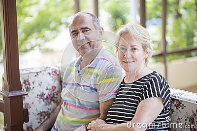 Happy senior couple Stock Photo