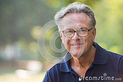 Happy senior man Stock Photo