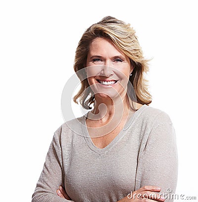 Happy senior woman. Stock Photo