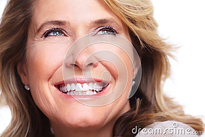 Happy senior woman. Stock Photo