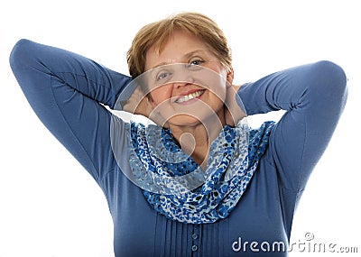 A happy senior woman - over sixty years old Stock Photo