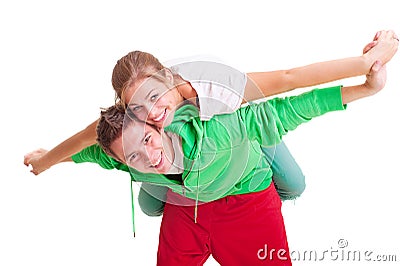 Happy smiley couple Stock Photo