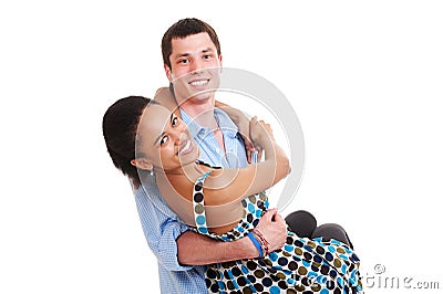 Happy smiley couple Stock Photo