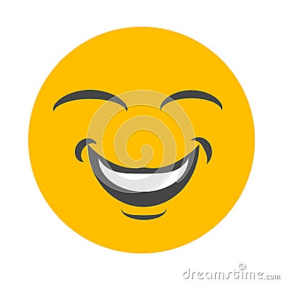 Happy smiley face Vector Illustration