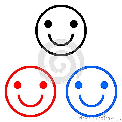 Happy smiley icon Stock Photo