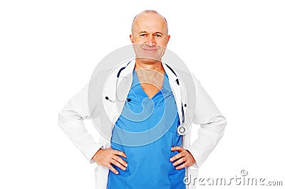 Happy smiley medical doctor Stock Photo