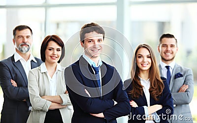 Happy smiling business team Stock Photo