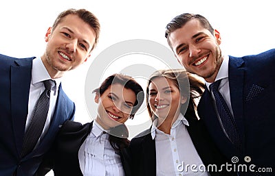 Happy smiling business team Stock Photo