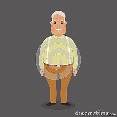 Happy smiling grandparent Vector Illustration