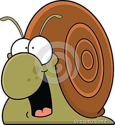 Happy Snail Vector Illustration