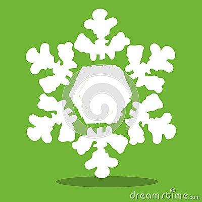 happy snowman white flake 10 Vector Illustration