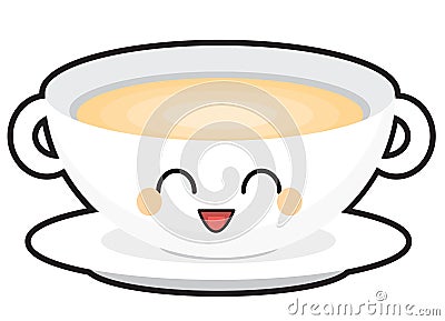 Happy soup bowl Stock Photo