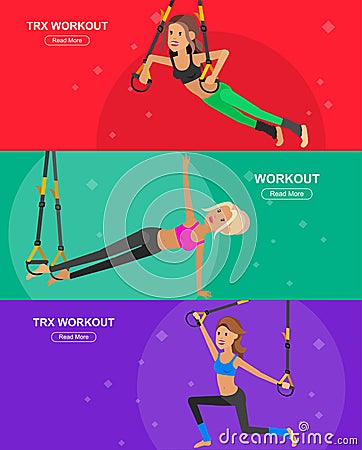 Happy and sporty girl illustration Vector Illustration