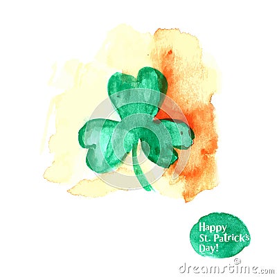 Happy St. Patrick Day card Stock Photo