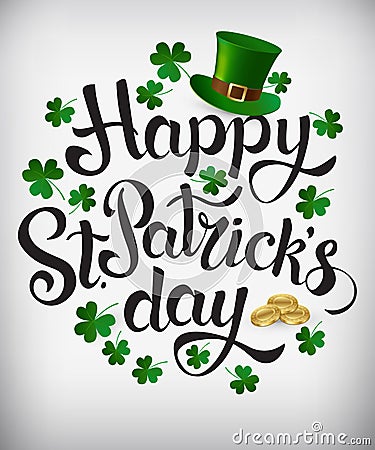 Happy St. Patrick`s Day. Vector. Vector Illustration