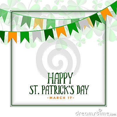 Happy st patricks day celebration background Vector Illustration