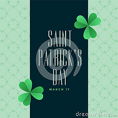 Happy st patricks day elegant background Vector Illustration