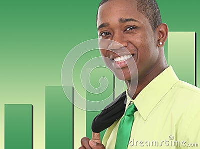 Happy Successful Business man Stock Photo