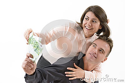 Happy Successful Couple Stock Photo