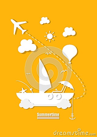 Happy summertime Vector Illustration