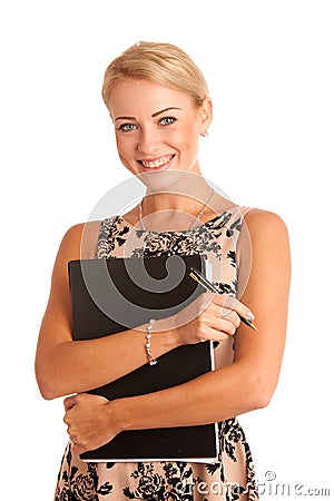 Happy teacher Stock Photo