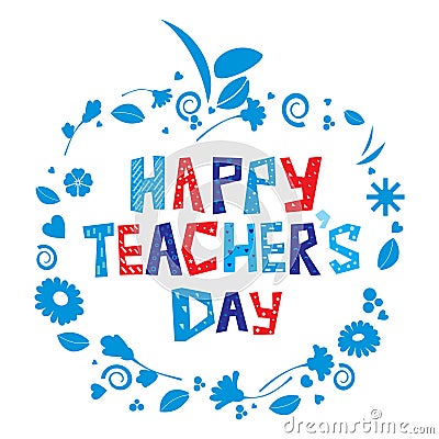 Happy Teacher's Day Vector Illustration