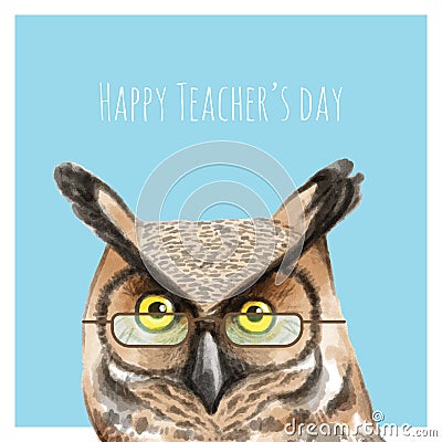 Happy teacher's day design. Vector illustration decorative design Vector Illustration