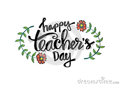 Happy teacher`s day Vector Illustration