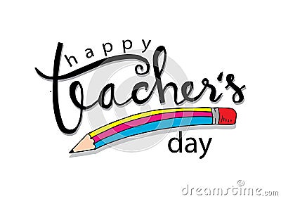 Happy teacher`s day Stock Photo