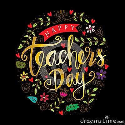 Happy teacher`s day Stock Photo