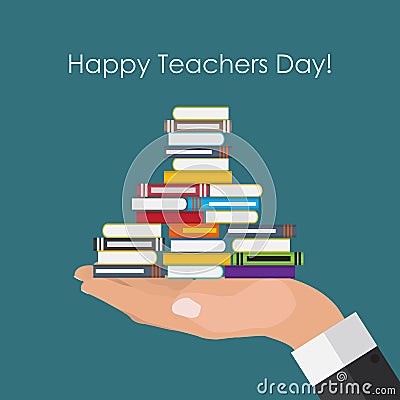 Happy teachers day concept background Vector Illustration Vector Illustration