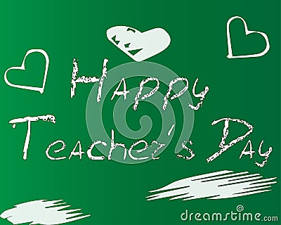 Happy Teachers` Day Vector Illustration