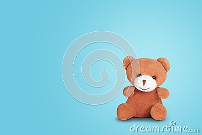 Happy teddy bear friend background Stock Photo