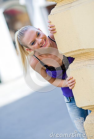 Happy teen girl Stock Photo