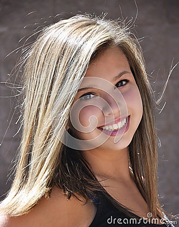 Happy Teen Girl With Big Smile Stock Photography - Image: 15918832