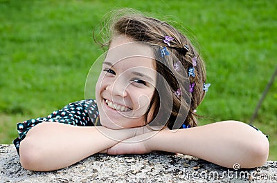 Happy teenager Stock Photo