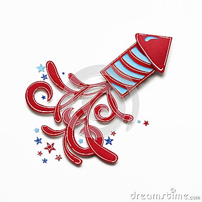 Happy 4th of July. Stock Photo