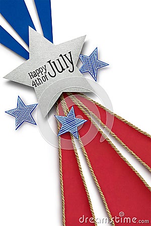 Happy 4th of July. Stock Photo