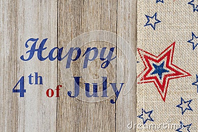 Happy 4th of July greeting Stock Photo