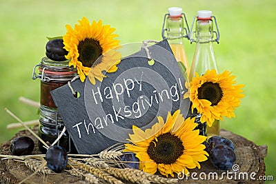 Happy Thanksgiving! Stock Photo