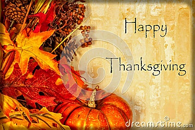 Happy Thanksgiving Card Stock Photo