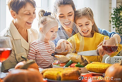 Happy Thanksgiving Day Stock Photo