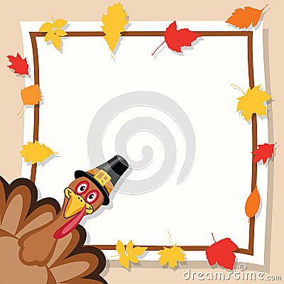 Happy thanksgiving day card. vector Vector Illustration