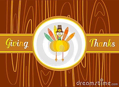 Happy thanksgiving day Vector Illustration