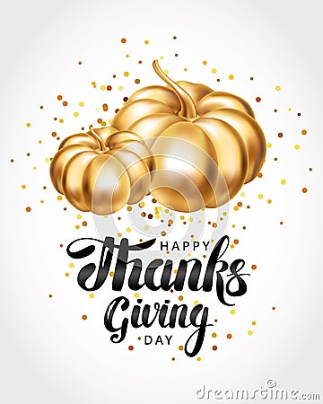 Happy thanksgiving day greeting card Stock Photo